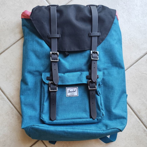 Herschel Mid Volume Backpack new, petrol color with tablet pocket