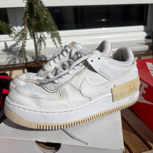 Nike Air Force 1 women's shoes, white, size 38