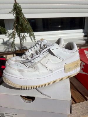 Nike Air Force 1 women's shoes, white, size 38