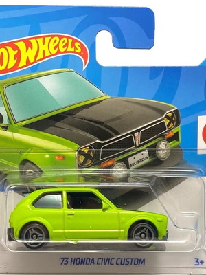 Hot Wheels 73 Honda Civic Custom καινούργιο, ανοιχτό πράσινο