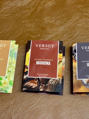 Verset Parfums tester set of 3 Eau de Parfum samples new