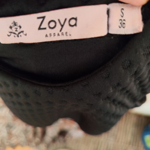 Zoya Apparel maxi dress like new, black and multicolor chevron print