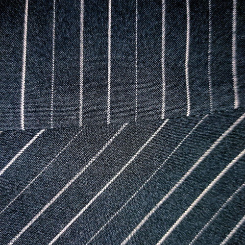 Morgan de Toi pinstripe midi skirt with velvet bow, like new
