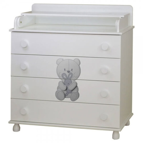 Bebe Stars Polar Bear baby furniture set with crib, mattress, dresser