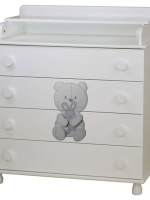 Bebe Stars Polar Bear baby furniture set with crib, mattress, dresser