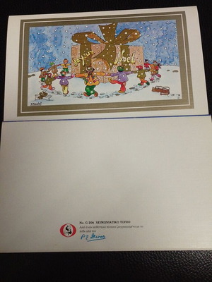 Christmas cards and tags like new, pack of 6 cards and 9 tags