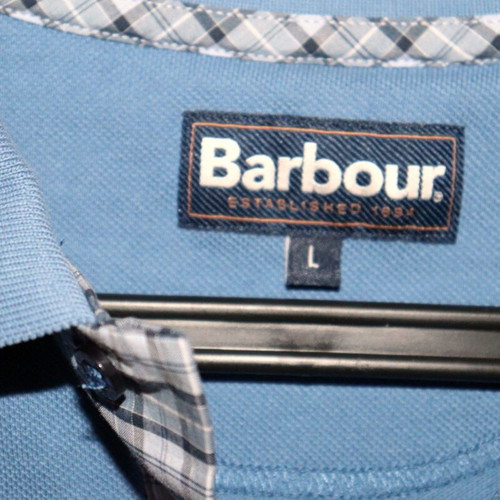 Barbour men's polo shirt, blue, size L
