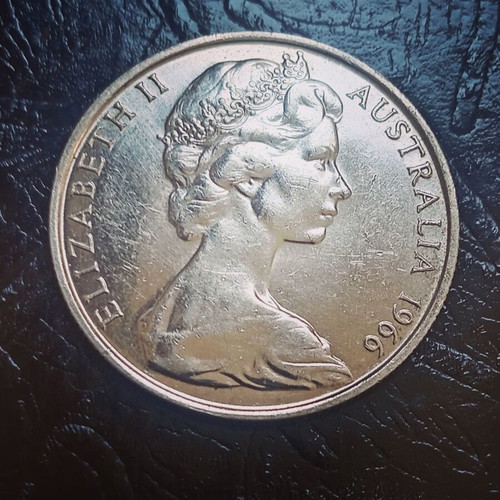 50 Cents Australia 1966 silver coin like new