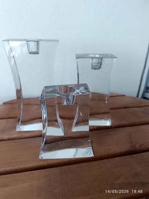 Atlantis Crystal Trend candlestick set handmade, new