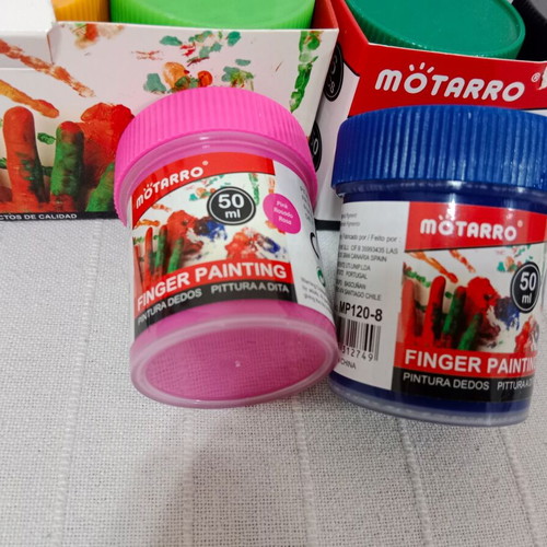Finger paint new, 2 boxes of 6 colors