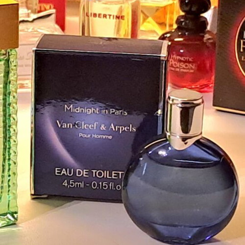 Van Cleef & Arpels Midnight in Paris and Tsar Pour Homme vintage miniatures