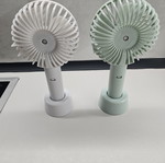 Mini επαναφορτιζόμενος ανεμιστήρας USB με βάση, μεταχειρισμένος, σετ δύο