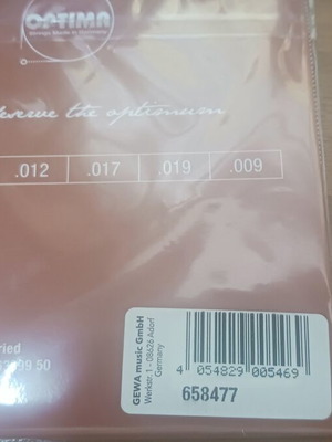 Optima 09 Banjo Strings new