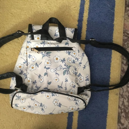 White backpack bag new