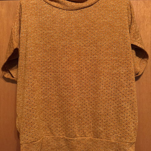 Turtleneck sweater like new, orange, size L-XL