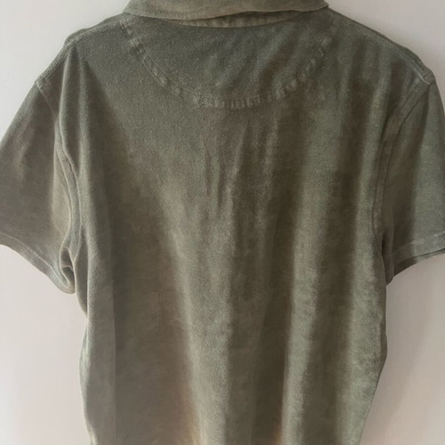 Vilebrequin Terry Polo Khaki Olive Green XL Like New