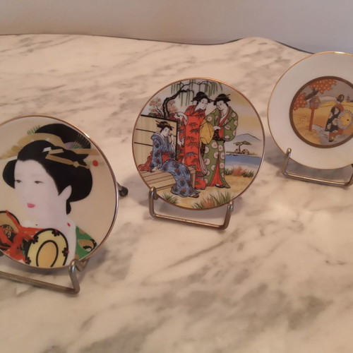 Studio Hibino set of 3 collectible Japanese plates new