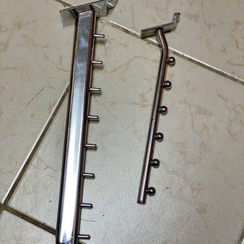 Metal Brackets with Balls for Store Shelves used, set of 2