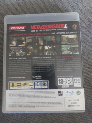 Metal Gear Solid 4 PS3 game used