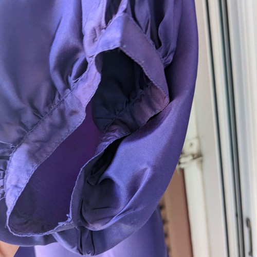 Maje blouse used, 100% silk, size M, purple