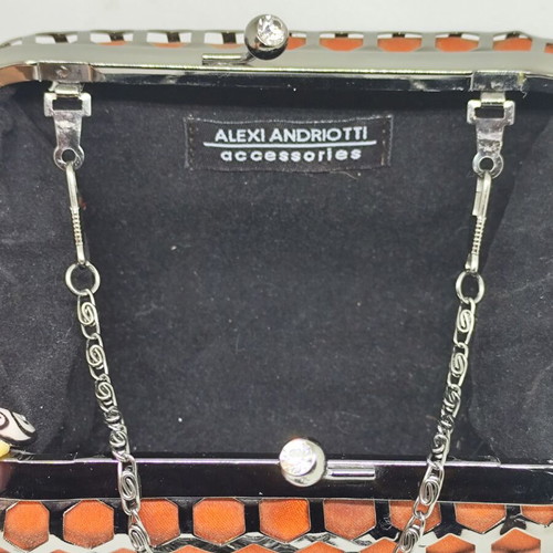 Alexi Andriotti Accessories Red Evening Clutch Bag like new
