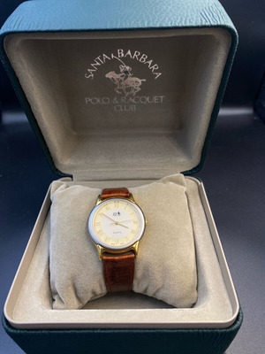 Polo Santa Barbara wristwatch like new, two-tone