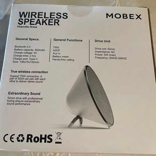 Wireless speaker Mobex new portable Bluetooth