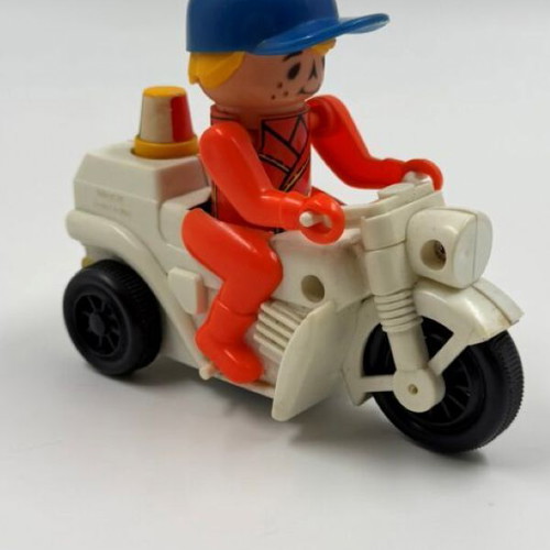 Vintage Motorcycle Toy No 316 used, wind-up Hong Kong 1970s