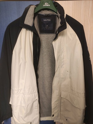 Nautica jacket new, size L, white and blue