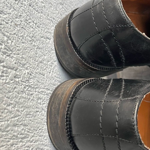 Marco O’Polo men's shoes used, leather derby, size 41, black