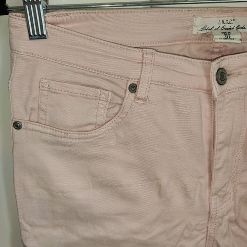 H&M L.O.G.G. Women's Skinny Jeans in Pastel Pink (Size EUR 38)