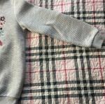 Sweatshirt with design and rhinestones for girls like new, Civil, gray, size 128-134 cm