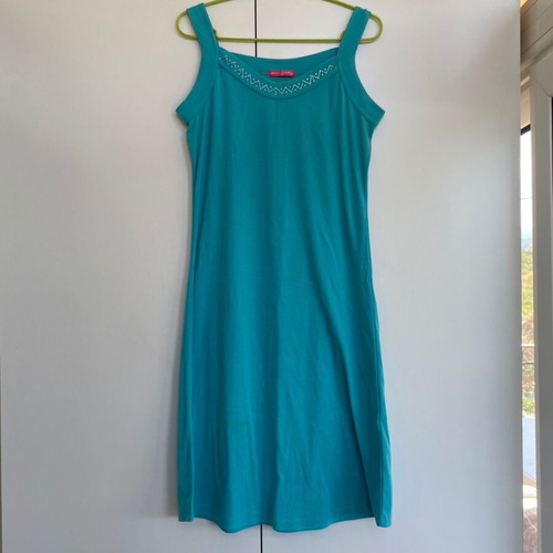 Cotton dress new, blue turquoise summer