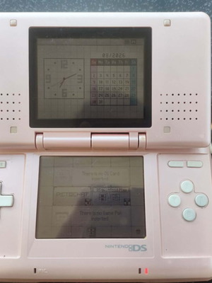 Nintendo DS console used with charger and stylus
