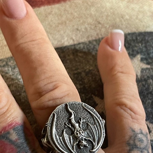 Authentic Johnny Depp Hollywood Vampires silver 925 ring like new