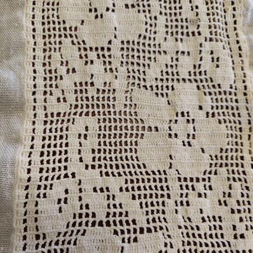 Handmade curtain 130x220 like new, beige
