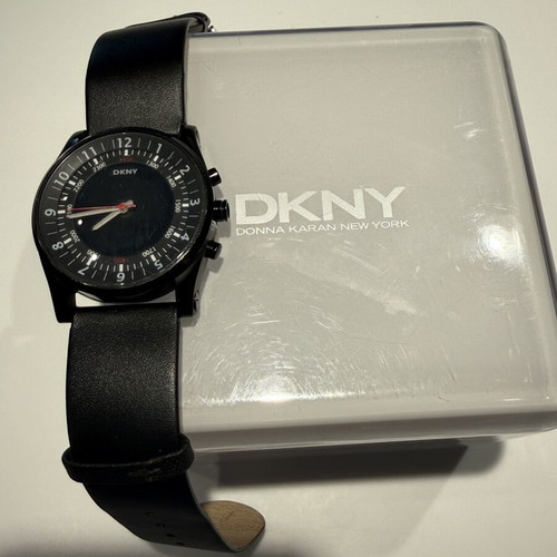 DKNY men's watch black with hands used