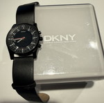 DKNY men's watch black with hands used