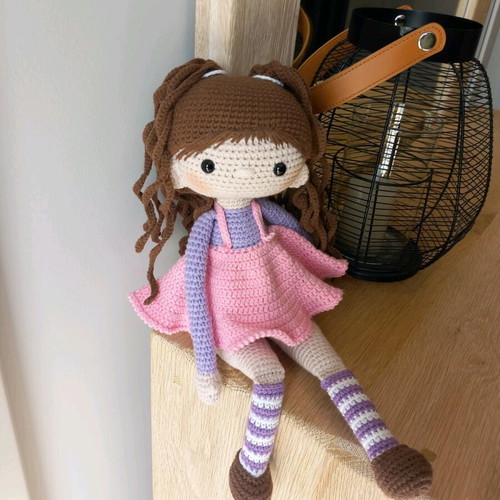 Handmade doll new, knitted 40 cm