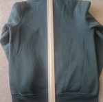 3Guys hoodie medium size like new, green, fleece interior