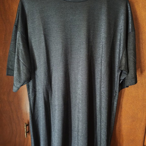 Oversized shirt dress Pink Woman like new, gray shiny