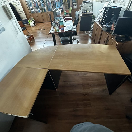 Meeting Table and 3 Desks used, including a large corner desk