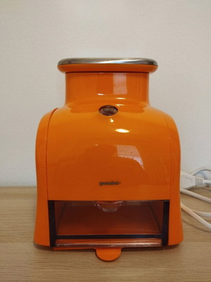 Guzzini Orange Inox electric grater like new
