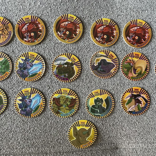 Shadow Tazos Yu-Gi-Oh collectible set, 19 pieces
