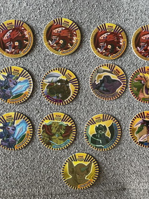 Shadow Tazos Yu-Gi-Oh collectible set, 19 pieces