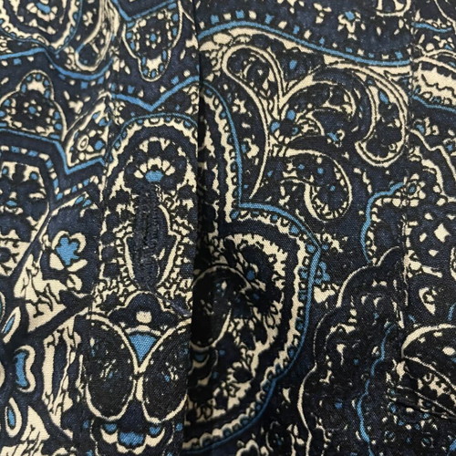 Printed women's shirt large, wrinkle-free fabric, long sleeves with pocket