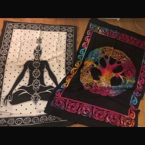 Indian Yoga Meditation Cotton Cloths New, Set of 2