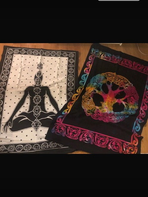 Indian Yoga Meditation Cotton Cloths New, Set of 2