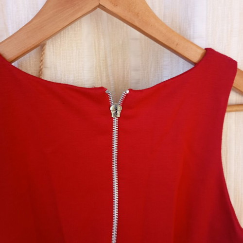 Red dress Pink Woman large, like new, elastic fabric