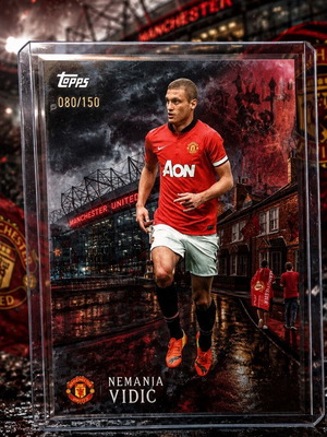Manchester United Numbered Card Topps